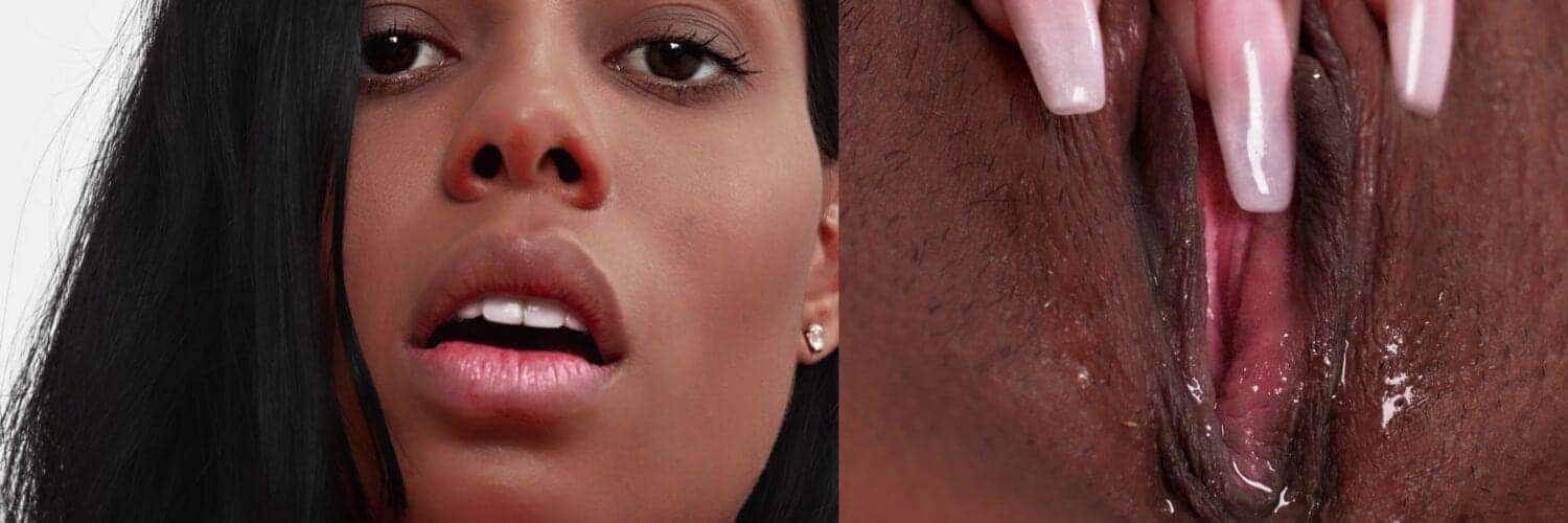 Canela Skin pornstar pussy and face